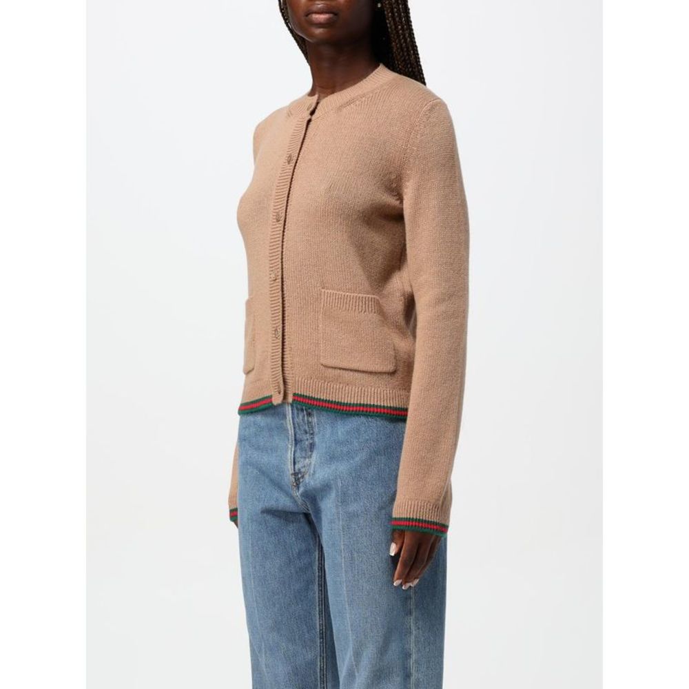 Gucci Cardigan Woman Beige - Picture 4 of 4
